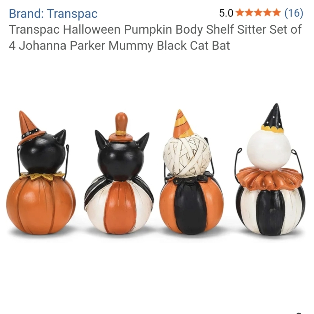 Halloween Shelf Sitters Figurine Set - Picture 3 of 4